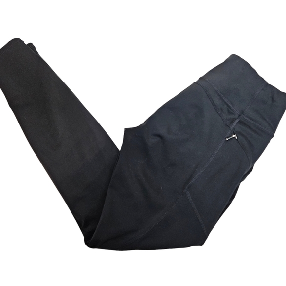 Athleta Black Salutation‎ Workout Leggings Size Small Women's O73 - Picture 1 of 11